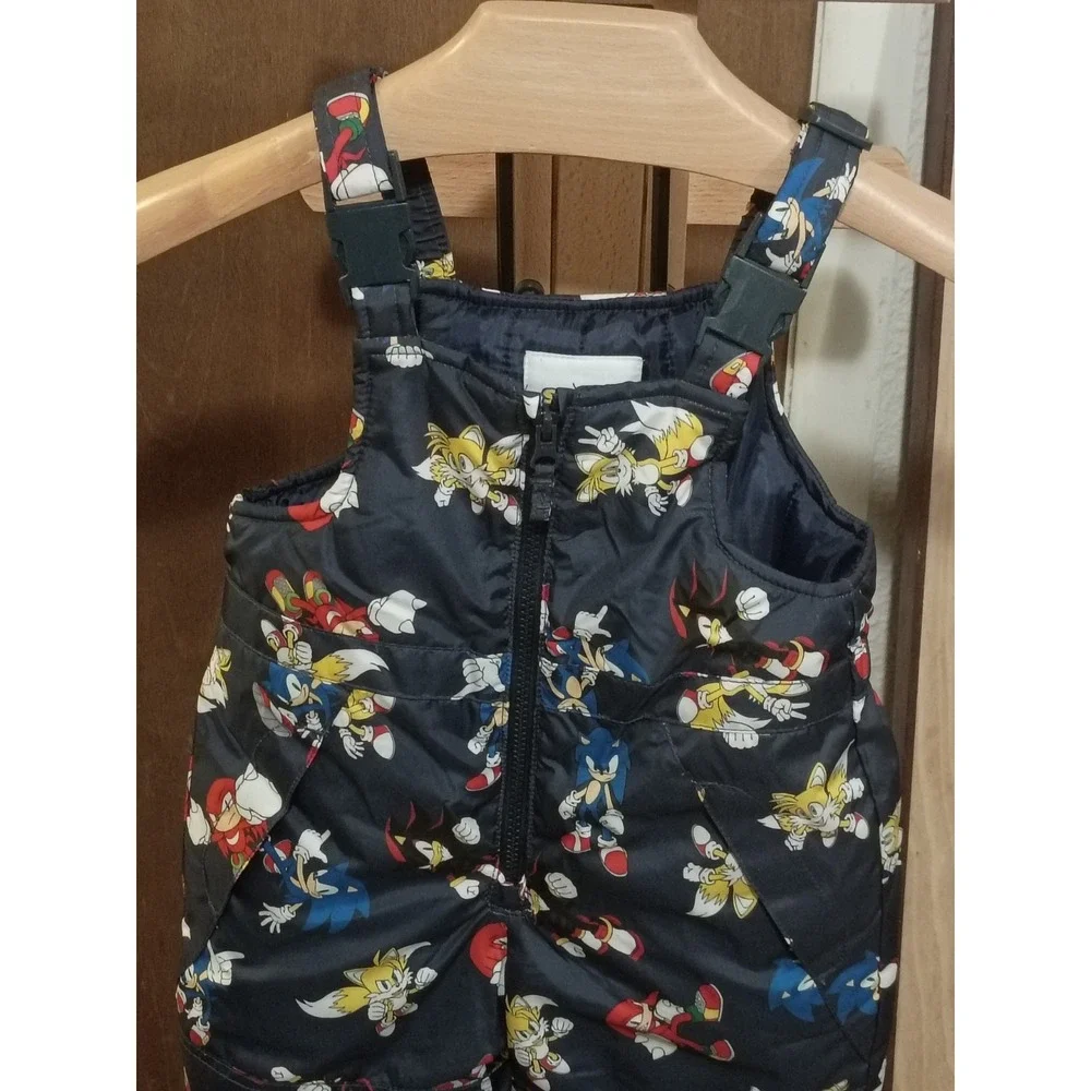 Sonic Kids Snow Pants Bips Printed & Water Resistant Kids‎ Snow Suit Size 3T.